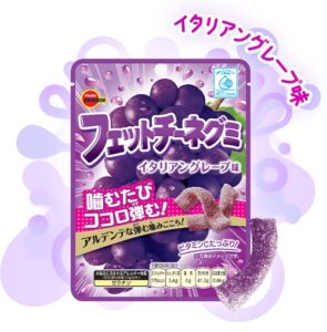 Sachet de Fettuccine Gummy de Bourbon, saveur raisin italien