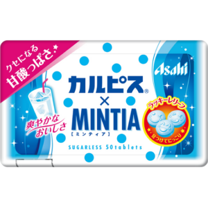 Calpis x MINTIA tablet case with a sweet-sour lactic drink flavour