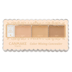 믹싱 공간이 있는 3색 컨실러 팔레트인 캔메이크 Color Mixing Concealer 01 Light Beige