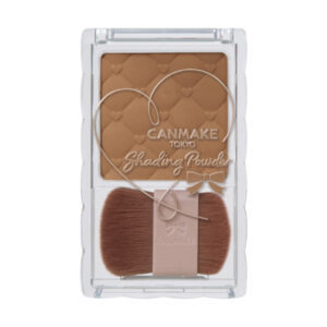 납작한 양쪽 끝 브러시가 포함된 컨투어 파우더인 캔메이크 Shading Powder 01 Danish Brown