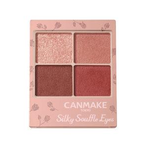 CANMAKE Silky Souffle Eyes (Matte Type) in shade M02 Chai Brick, a four-shade palette