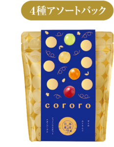 Four-flavour assortment pack from the cororo specialty store at Hankyu Umeda