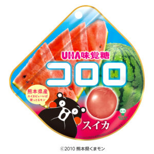 Bag of Cororo watermelon gummies, a 40g pack from UHA Mikakuto