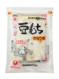 Japanese mame mochi with black soybeans, 500g pack
