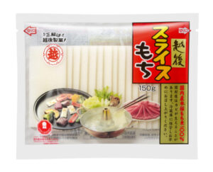 Thin sliced Japanese mochi sheets for toast and gratin