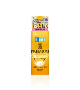 Hada Labo Gokujyun Premium Hyaluronic Milk in a 140 mL bottle