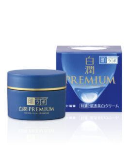 Hada Labo Shirojyun Premium Medicated Whitening Cream in a 50 g jar