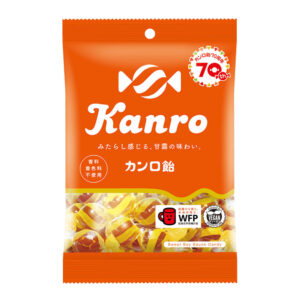 Sachet de Kanro Ame, bonbon dur à la sauce soja de Kanro