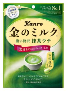 Sachet de bonbons au lait Kin no Milk Matcha Latte de Kanro