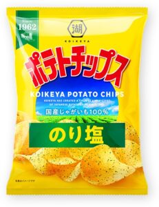 Sachet de chips Koikeya Potato Chips Nori Shio aux algues et au sel