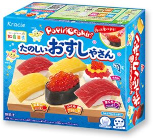 Boîte du kit Popin' Cookin' Sushi de Kracie