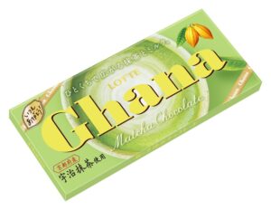 Boîte de la tablette Ghana Matcha de Lotte au matcha d'Uji