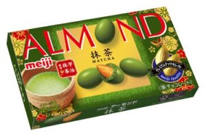 Boîte d'Almond Chocolate Matcha de Meiji