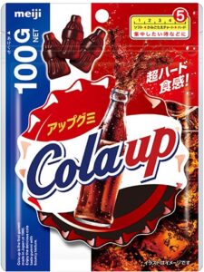 Sachet de Cola Up de Meiji, gummies au cola super durs