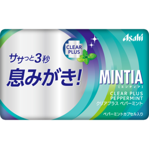 MINTIA Clear Plus Peppermint tablet case for breath care