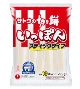 Stick-shaped Japanese kirimochi, 10 sticks per pack