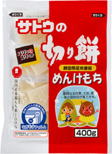 Menke mochi, a Japanese kirimochi variety