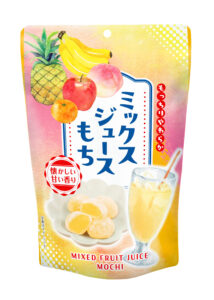 Stand-up pouch of Japanese mixed juice flavoured mochi
