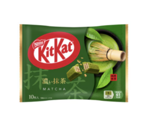 Matcha green tea KitKat, a Japan-only KitKat flavor
