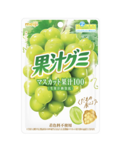 Kaju Gummy de Meiji, bonbons gélifiés au jus de fruits
