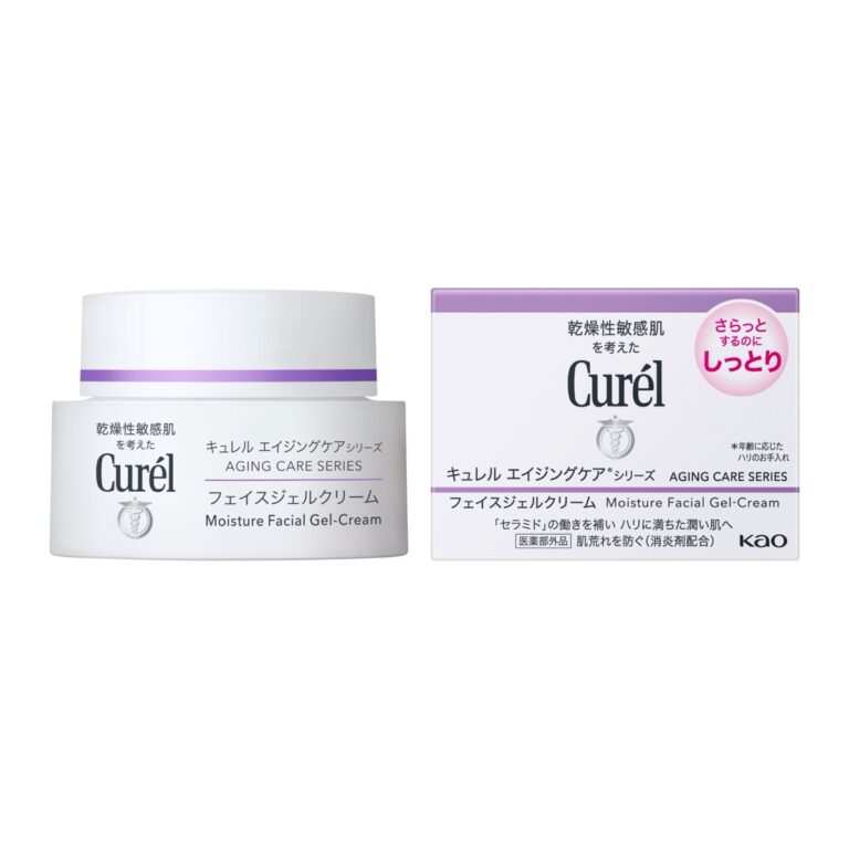 Curél Aging Care Series Moisture Facial Gel-Cream, 40 g jar and box (キュレル エイジングケアシリーズ フェイスジェルクリーム)