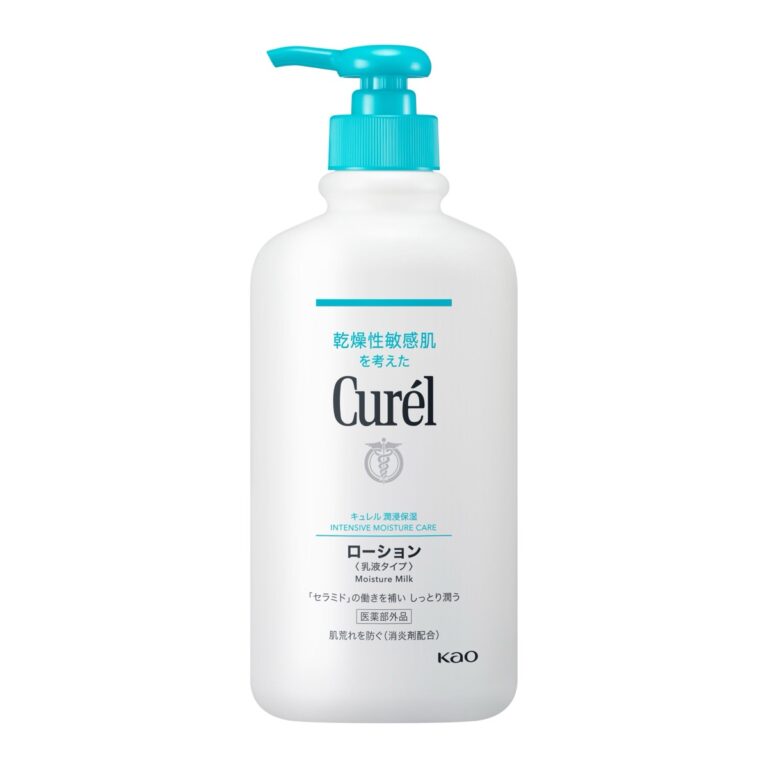 Curél Intensive Moisture Care Moisture Milk body lotion, 410 mL pump bottle (キュレル ローション ポンプ)