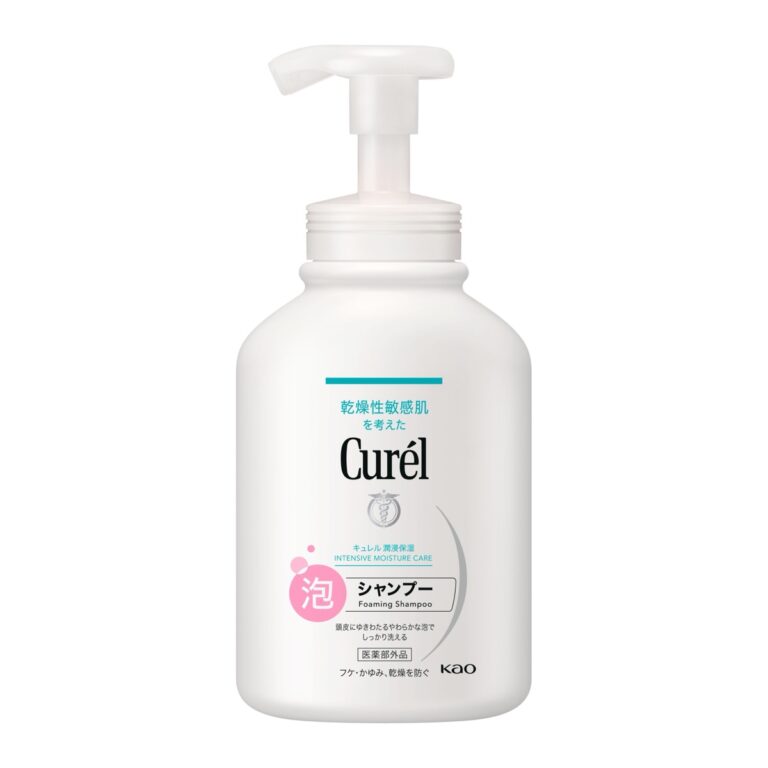 Curél Intensive Moisture Care Foaming Shampoo, 480 mL pump bottle (キュレル 泡シャンプー)