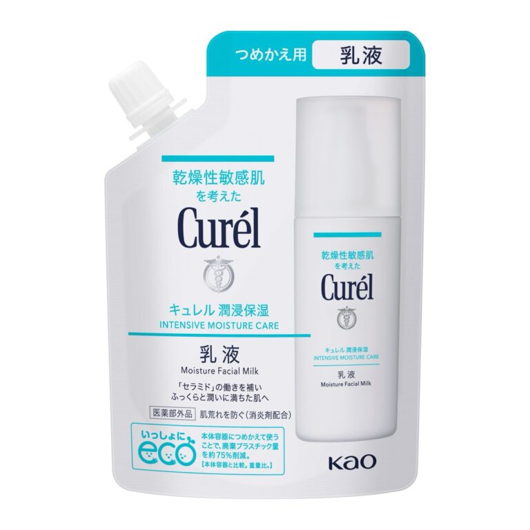 Curél Moisture Facial Milk 100 mL refill pouch (キュレル 潤浸保湿 乳液 つめかえ用)