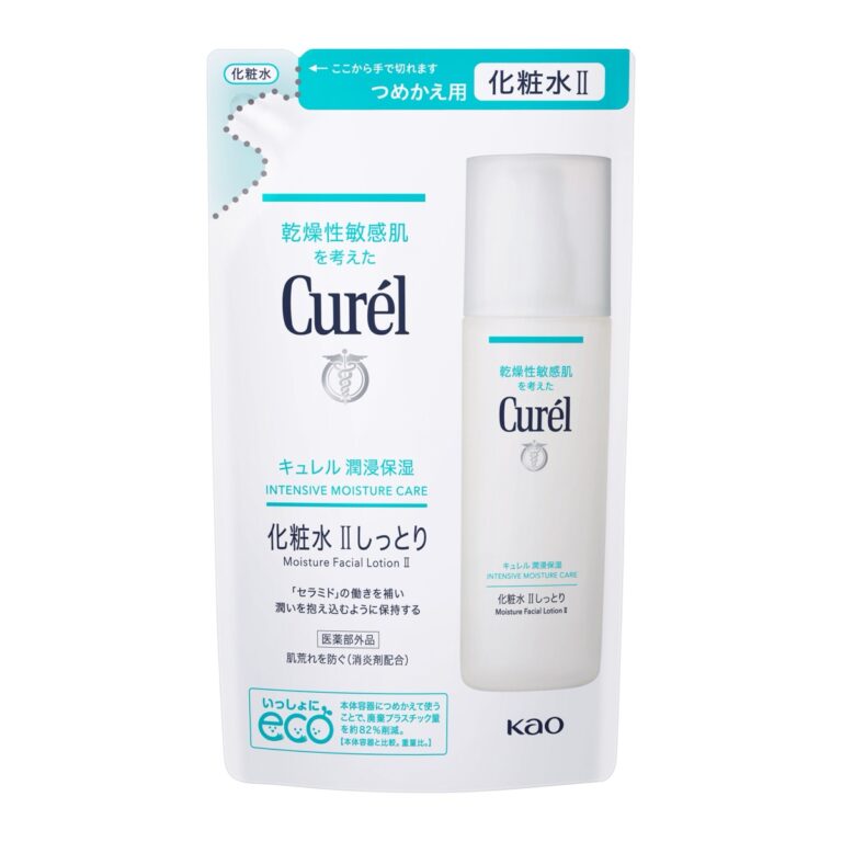Curél Moisture Facial Lotion II 130 mL refill pouch (キュレル 潤浸保湿 化粧水 Ⅱしっとり つめかえ用)
