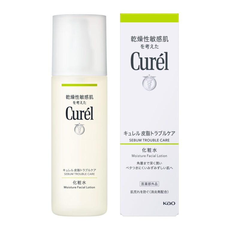 Curél Sebum Trouble Care Moisture Facial Lotion, 150 mL bottle and box (キュレル 皮脂トラブルケア 化粧水)