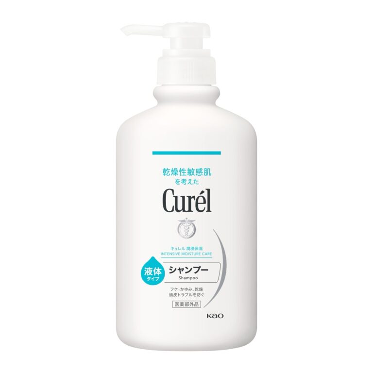 Curél Intensive Moisture Care Shampoo (liquid type), 420 mL pump bottle (キュレル シャンプー)