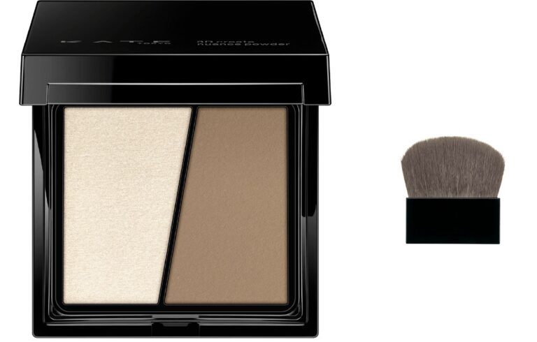 KATE 3D Create Nuance Powder highlight and shading palette with brush