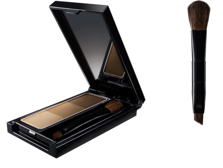 KATE Designing Eyebrow 3D three-colour brow powder palette with mirror and dual-ended brush