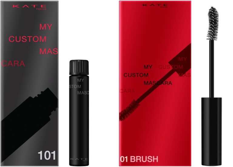 KATE My Custom Mascara, a mascara liquid and a separately chosen brush