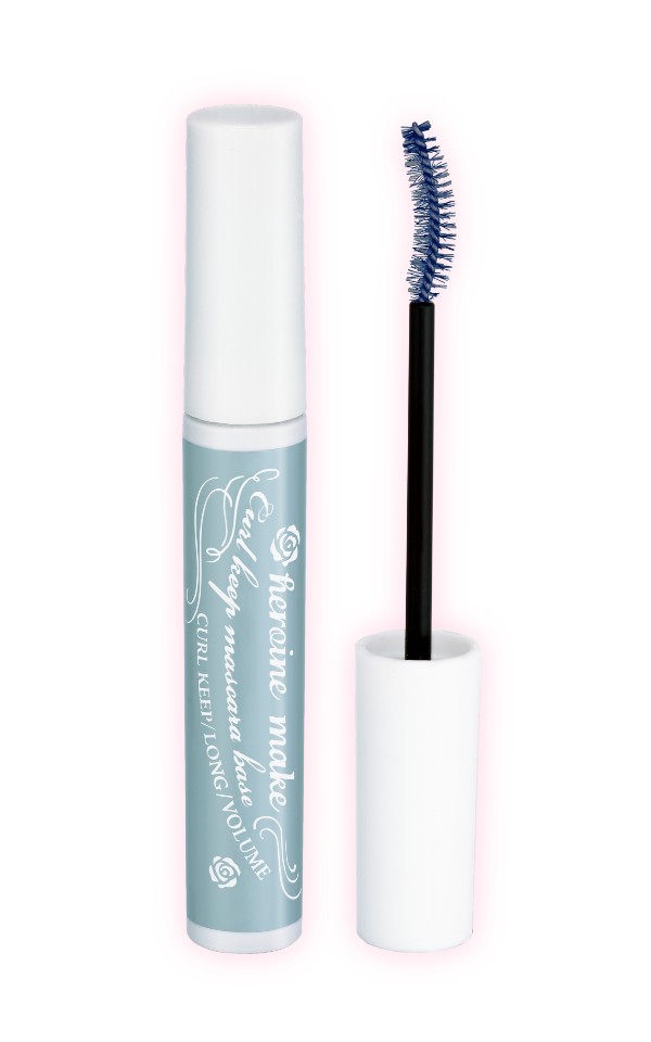 슬림한 커브 브러시가 달린 키스미 히로인메이크 Curl Keep Mascara Base 튜브