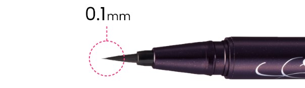 키스미 Smooth Liquid Eyeliner Super Keep의 0.1 mm 브러시 끝