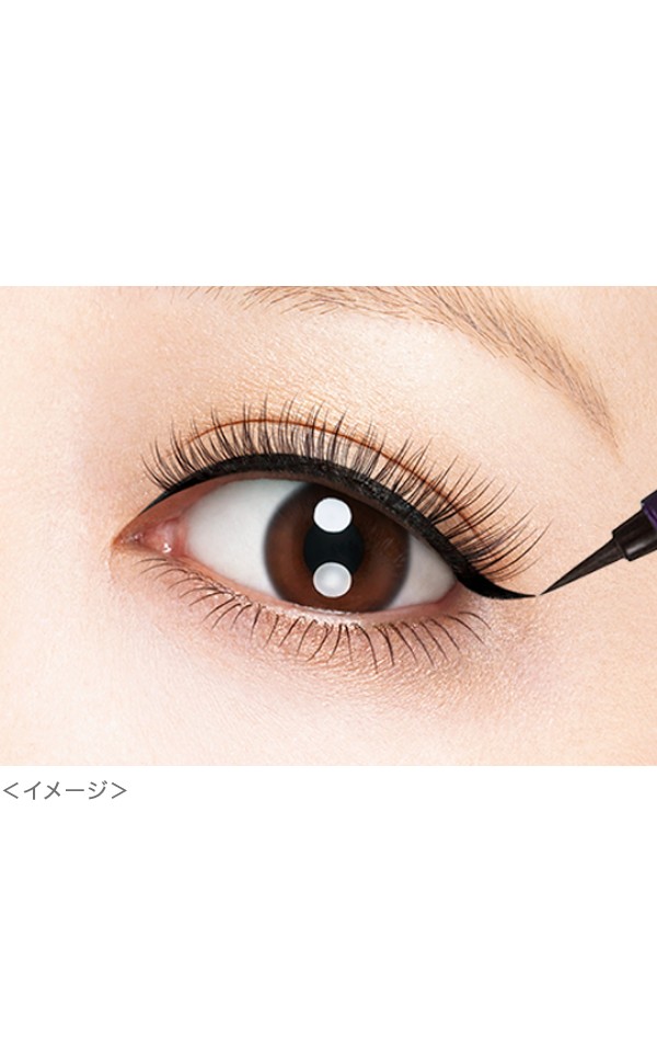 캡을 연 키스미 히로인메이크 Smooth Liquid Eyeliner Super Keep 펜