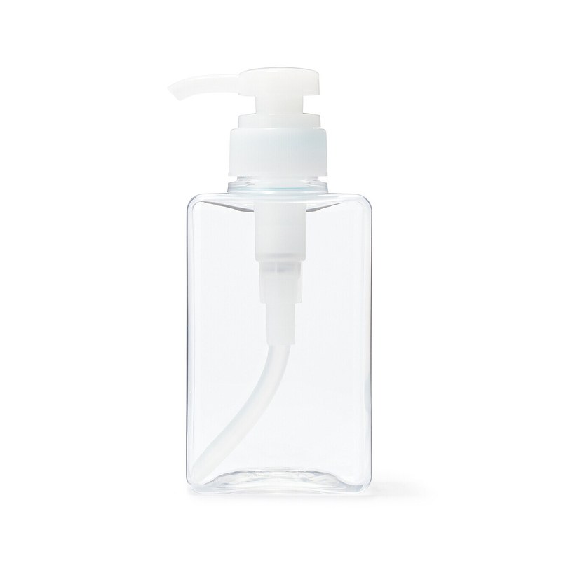 MUJI PET Refill Bottle with Pump, Clear 400ml