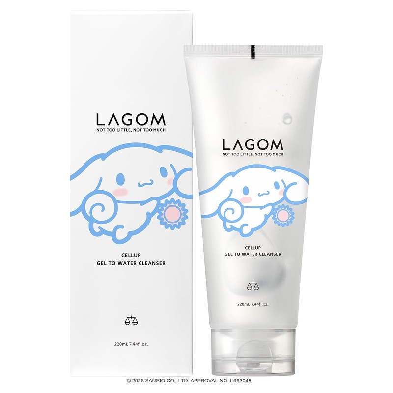 LAGOM Gel-to-Water Cleanser, Cinnamoroll limited design, 220mL