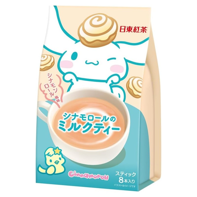 Nitto Tea Cinnamoroll Milk Tea, Cinnamon Roll Flavor (8 sticks)